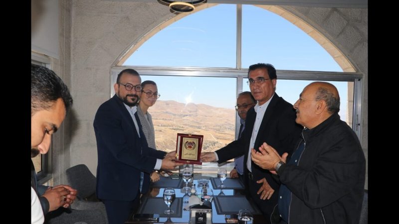 استقبل رئيس بلدية الكرك الكبرى المهندس محمد المعايطة وفدا من شبكة المدن القوية